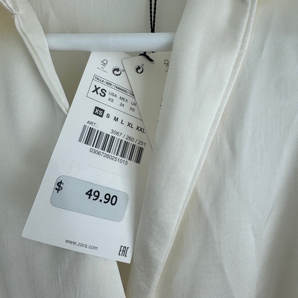 NWT Zara satin effect mini dress - Picture 3 of 5